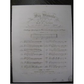 AUBER D. F. E. Fra Diavolo No 8 Chant Piano 1830