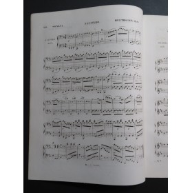 BEETHOVEN Sonate op 6 Piano 4 mains ca1850