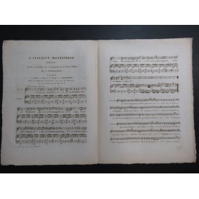 ROMAGNESI Antoine L'Illusion Maternelle Chant Piano ca1820
