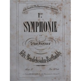 MENDELSSOHN Symphonie No 1...