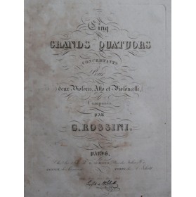 ROSSINI G. Quatuor No 2 La...