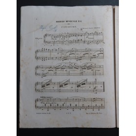 FRANCK Joseph Soirée Musicale No 1 op 3 Piano ca1855