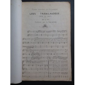 LACONTRE J. L. Poésies Béarnaises Chants Proverbes Dictons 1879