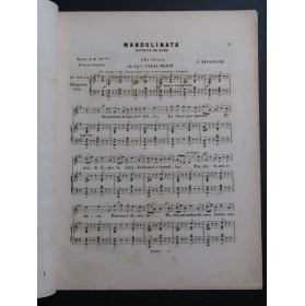 PALADILHE E. Mandolinata Chant Piano ca1870