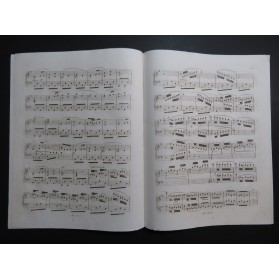 HÜNTEN François Air Villageois op 117 Chant Piano ca1842