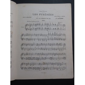 LACOME Paul Les Pyrénées Le Château de Pau Piano 4 mains 1899