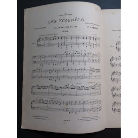 LACOME Paul Les Pyrénées Le Château de Pau Piano 4 mains 1899