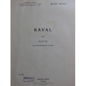 BINET Jean Kaval Dédicace...