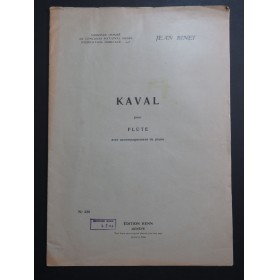 BINET Jean Kaval Dédicace Piano Flûte 1945