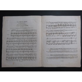 LABARRE Théodore La Jeune Fille Chant Piano ca1830