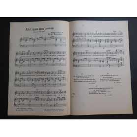 Ah ! Que nos Pères Chanson de Table Félix Antonini