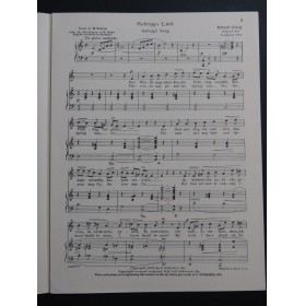 GRIEG Edvard Solvejg's Song Chant Piano 1929