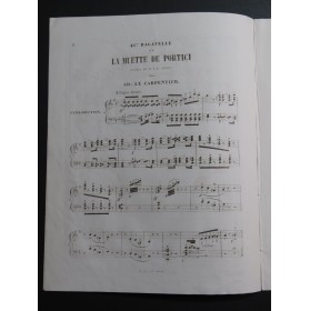 LE CARPENTIER Adolphe Bagatelle No 46 Piano ca1845