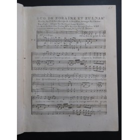 BOIELDIEU Adrien Zoraïme et Zulnar No 4 Chant Piano ca1798