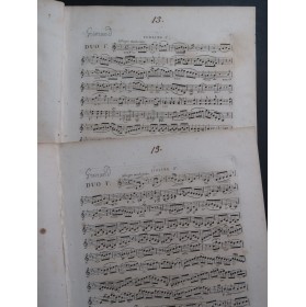 GRAVRAND Joseph Trois Duos op 4 pour 2 Violons ca1800