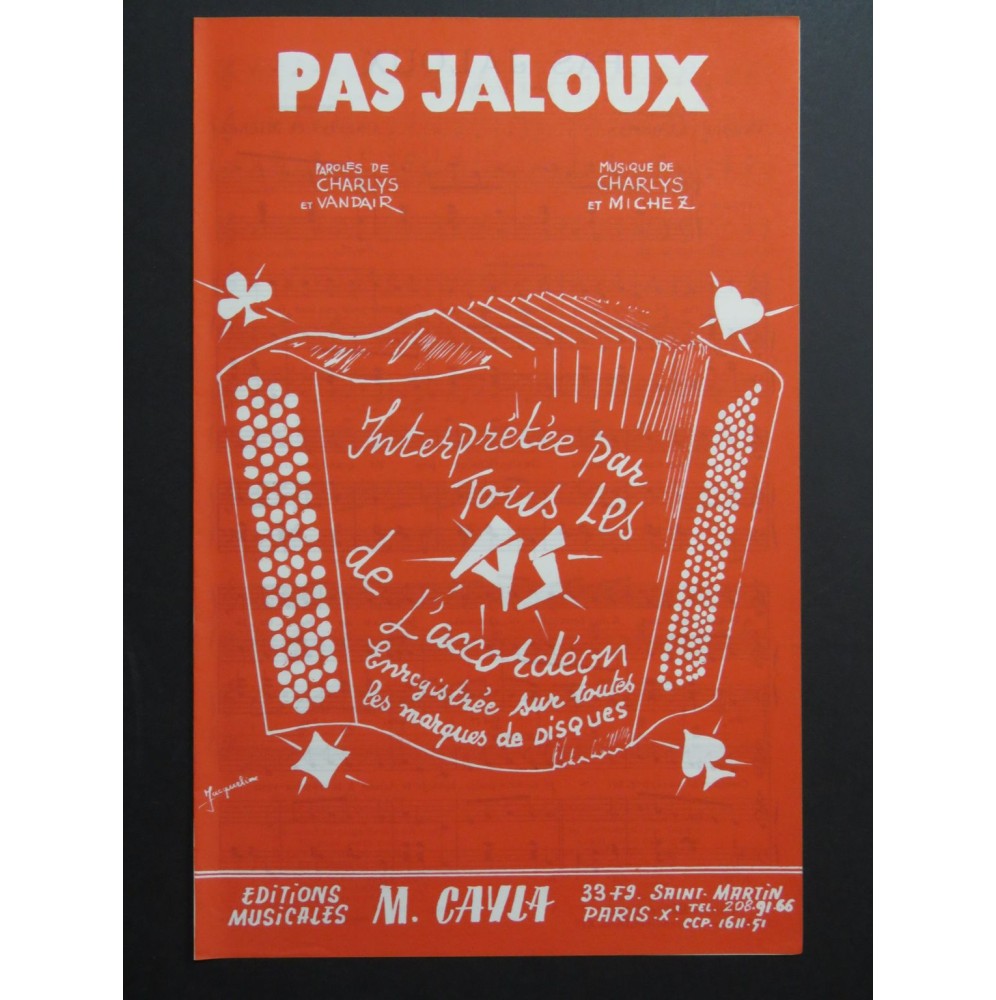 Pas Jaloux Java Charlys et Michez Chant Accordéon