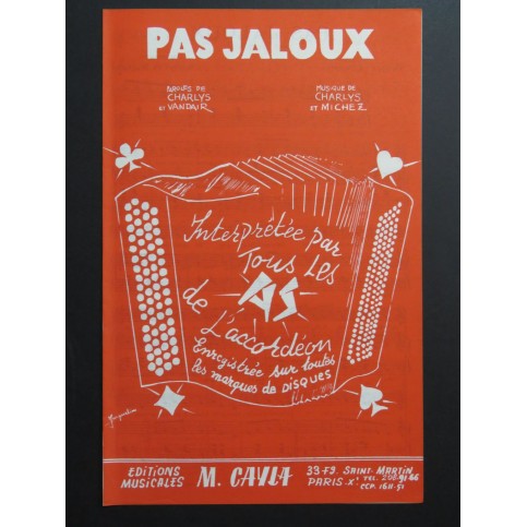 Pas Jaloux Java Charlys et Michez Chant Accordéon