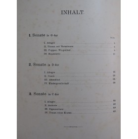 SCHUMANN Robert Klaviersonaten für die Jugend op 118 Piano