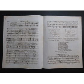 LHUILLIER Edmond La Ménagerie Chant Piano ca1830