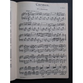 BIZET Georges Carmen Opéra Paroles en allemand Chant Piano