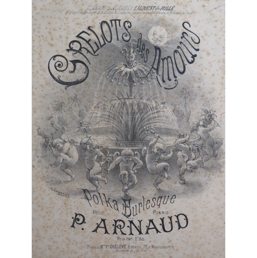 ARNAUD P. Les Grelots des Amours Piano XIXe siècle