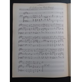COLLIN Lucien Le Cabaret des trois lurons Manuscrit Chant Piano ca1915