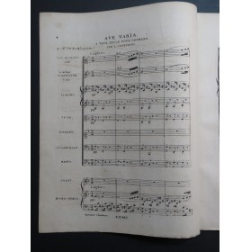CHERUBINI Luigi Ave Maria Chant Orchestre ou Piano ca1840