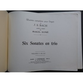 BACH J. S. Oeuvres Complètes Volume 4 Orgue