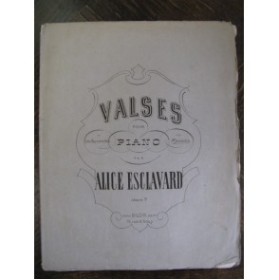 ESCLAVARD Alice Miosotis Piano XIXe
