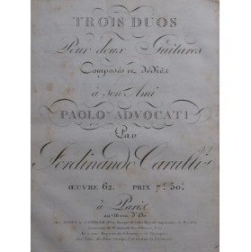 CARULLI Ferdinando Trois...