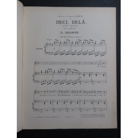 TAGLIAFICO D. Deci Delà ! Piano Chant