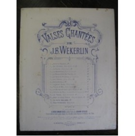 WEKERLIN J. B. Fleur Printanière Chant Piano 1867