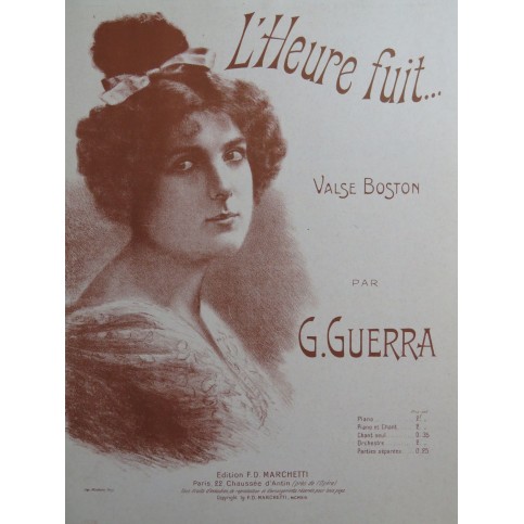 GUERRA Giuseppe L'heure fuit... Piano 1913