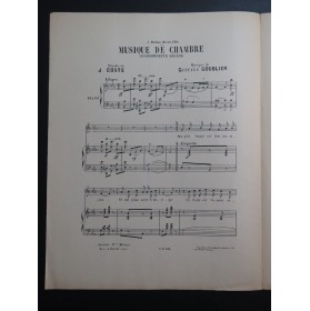 GOUBLIER Gustave Musique de Chambre Chant Piano