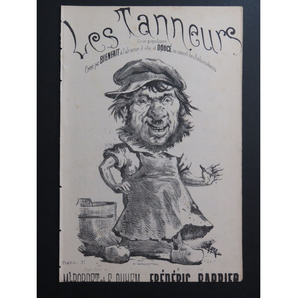 Les Tanneurs Scie Populaire Frédéric Barbier Chant ca1880