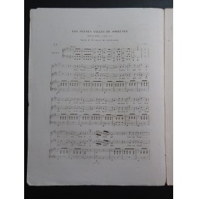 DONIZETTI G. Les Jeunes Filles de Sorrente Chant Piano ca1840