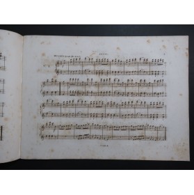 MUSARD P. Milan Quadrille Anna Bolena Donizetti Piano 4 mains ca1835