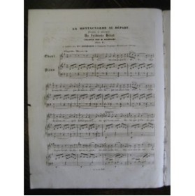 BÉRAT Frédéric La Montagnarde Chant Piano ca1830