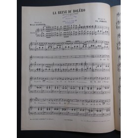 PORET Th. La Reine du Boléro Chant Piano