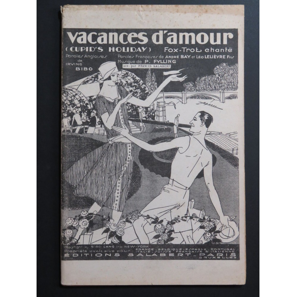 FYLLING P. Vacances d'Amour Cupid's Holiday Orchestre 1932