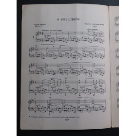 SZYMANOWSKI Karol Preludia op 1 Piano 1952