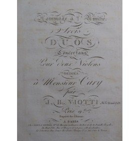 VIOTTI J. B. Trois Duos WIV...