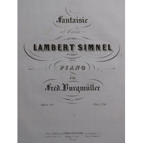 BURGMÜLLER Frédéric...