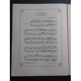 HERPIN Henri La Mantilla Piano ca1905