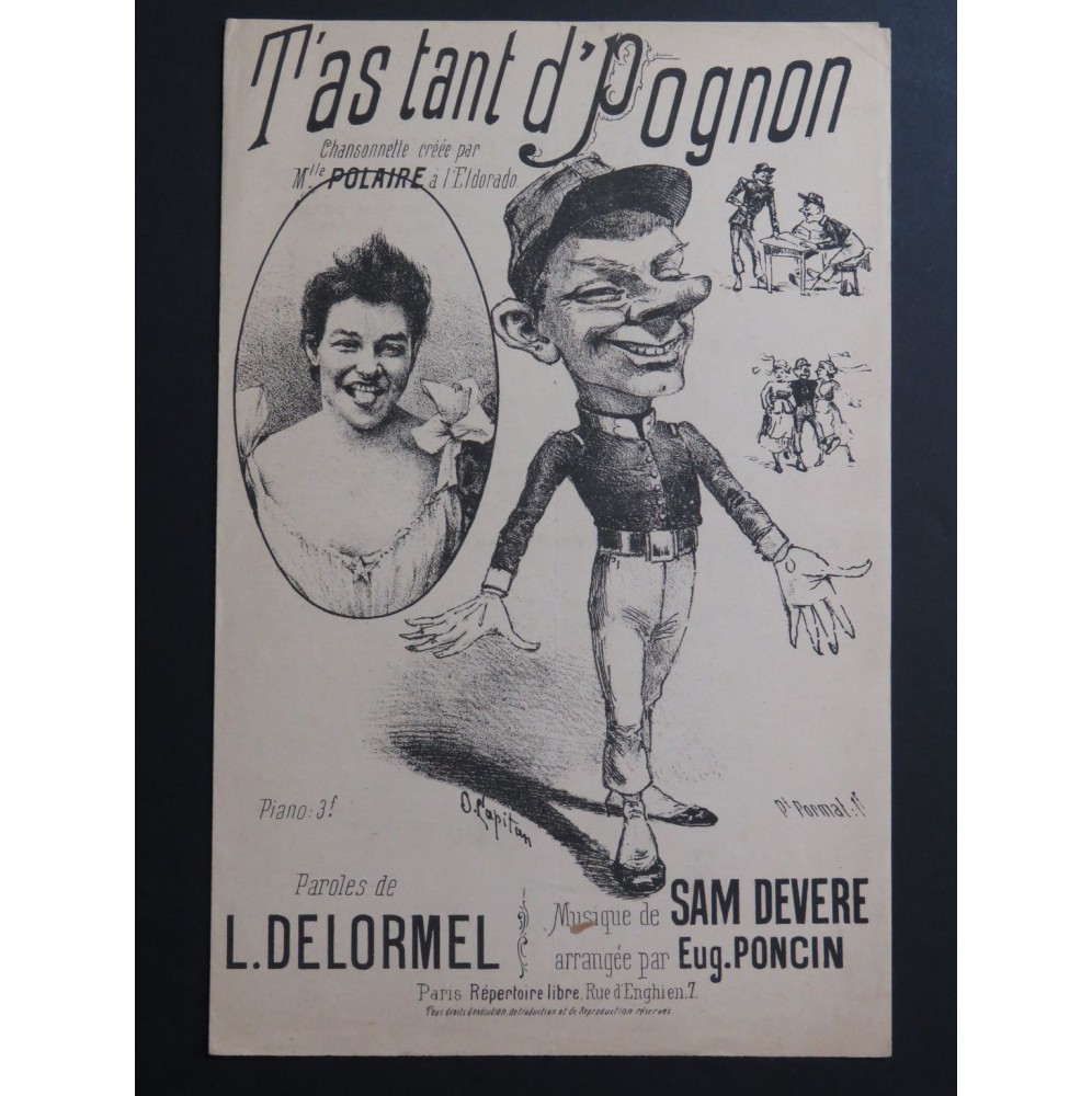 T'as tant d'Pognon Sam Devere Chant XIXe