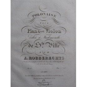 ROBBERECHTS André Polonaise...