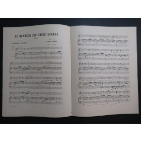 SAINT-SAËNS Camille Le Bonheur est chose Légère Chant Piano