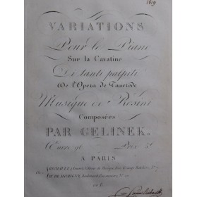 GELINEK Joseph Variations...