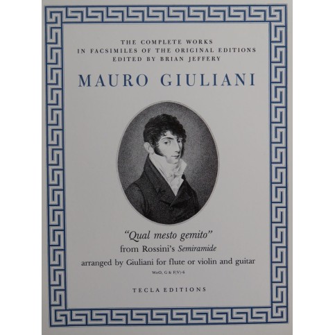 GIULIANI Mauro Qual mesto gemito Flûte ou Violon Guitare 1987
