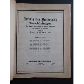 BEETHOVEN Symphonien Symphonies Piano